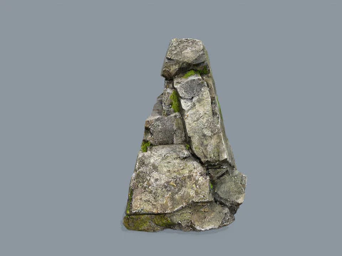 Mossy rocks 3D Model