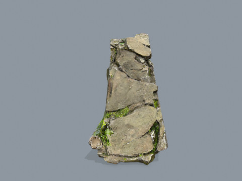 Mossy rocks 3D Модель
