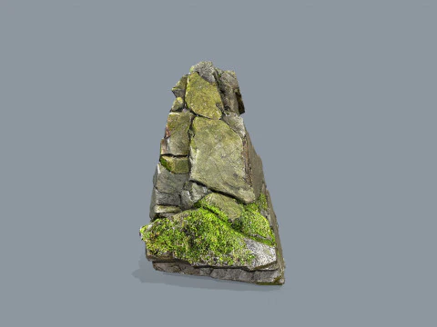 Mossy rocks 3D Model