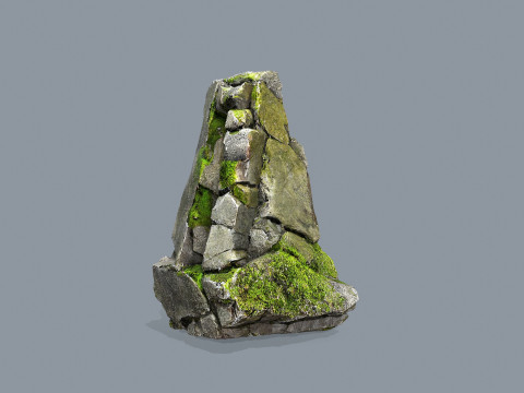 Mossy rocks 3D Модель