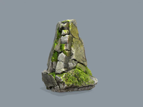 Mossy rocks 3D Model