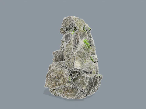 Mossy rocks 3D Model