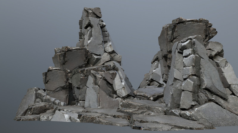 Cliff rocks 3D 模型 .c4d .max .obj .3ds .fbx .stl .blend