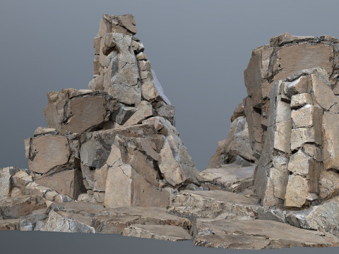 Desert rocks 3D-Modell
