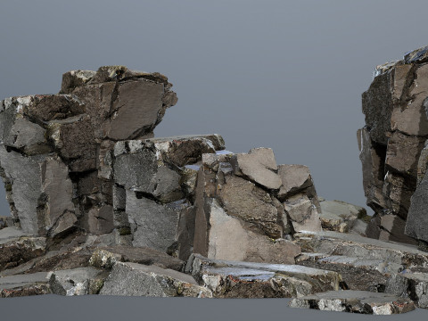 Cliff rocks 3D Модель