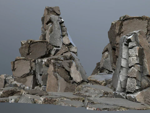 Cliff rocks 3D Model