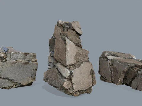 Cliff rocks 3D Model