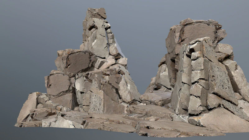 Desert rocks 3D Model .c4d .max .obj .3ds .fbx .stl .blend