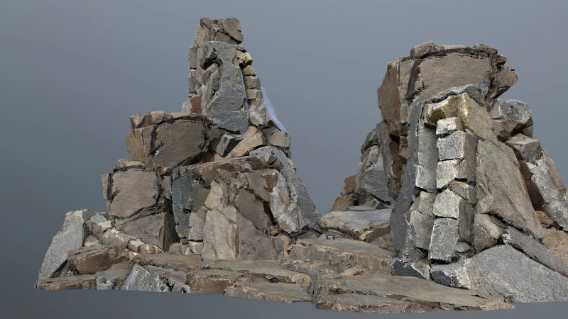 Cliff rocks 3D Model .c4d .max .obj .3ds .fbx .stl .blend 