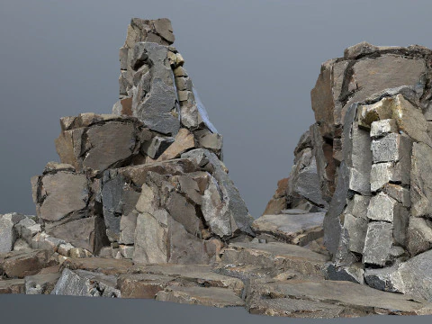 Skały klifowe Model 3D