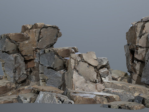 Cliff rocks 3D 모델