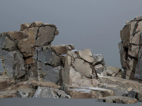 Cliff rocks 3D Model