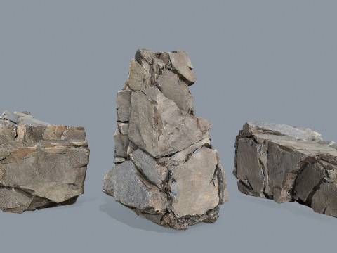 Cliff rocks 3D 모델