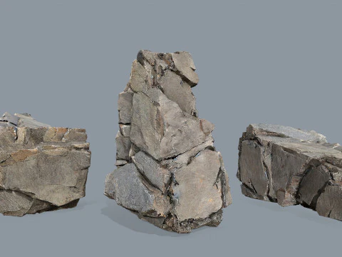 Cliff rocks 3D Model