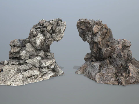 Cliff rocks 3D Model