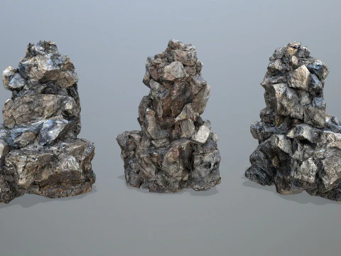 Cliff rocks 3D Model