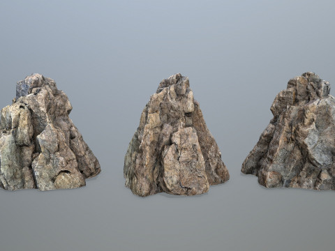 Cliff rocks Model 3D
