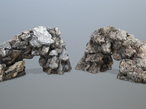 Cliff rocks Model 3D