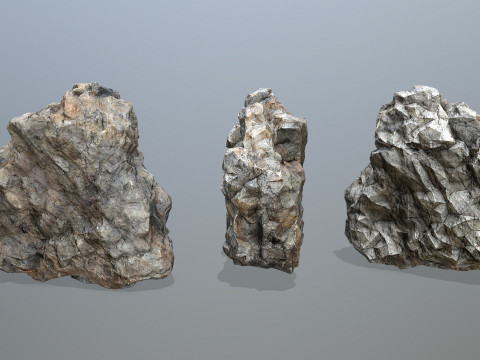 Cliff rocks Model 3D