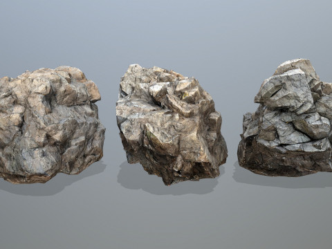 Cliff rocks Model 3D