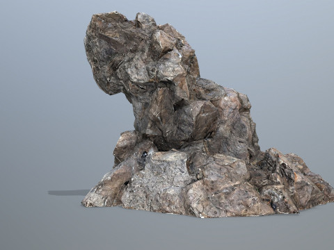 Cliff rocks Model 3D