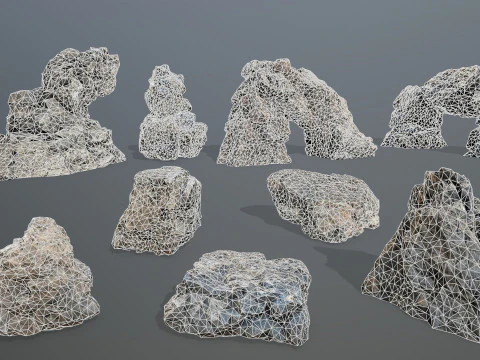 Cliff rocks 3D Model