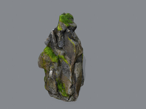 Mossy rocks 3D Model
