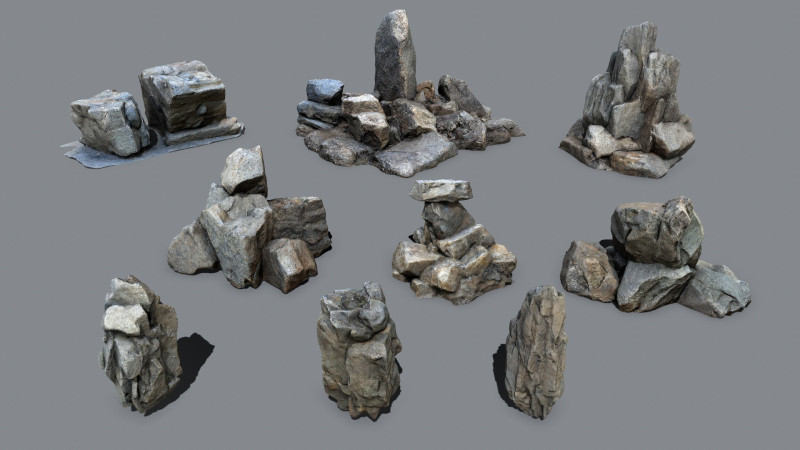 Cliff rocks 3D मॉडल .c4d .max .obj .3ds .fbx .stl .blend 