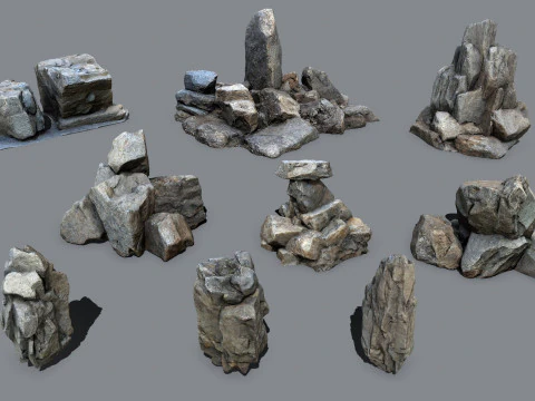 Rocce della scogliera Modello 3D