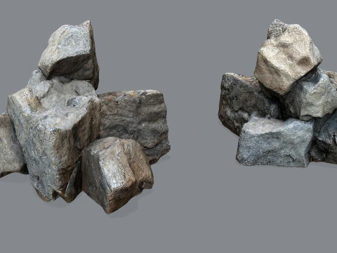 Cliff rocks 3D Model