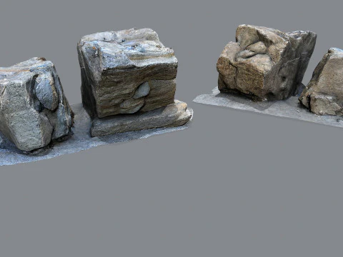 Cliff rocks 3D Model