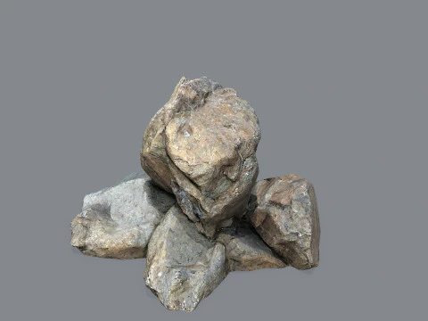 Cliff rocks 3D Model