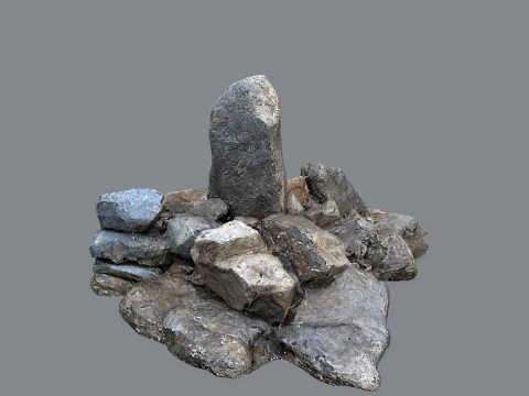 Cliff rocks 3D Model