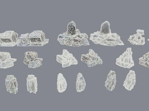 Cliff rocks 3D Model