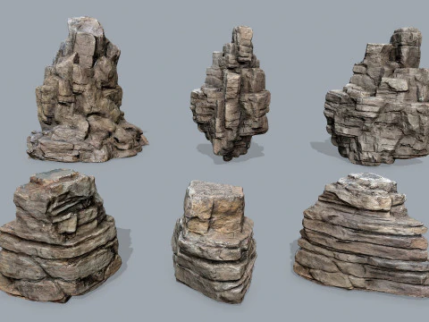 Desert rocks 3D Model