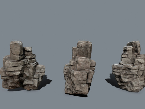 Desert rocks 3D Model