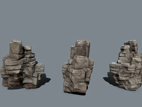 Desert rocks 3D Model