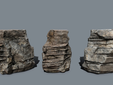 Desert rocks 3D Model