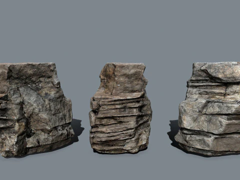 Desert rocks 3D Model