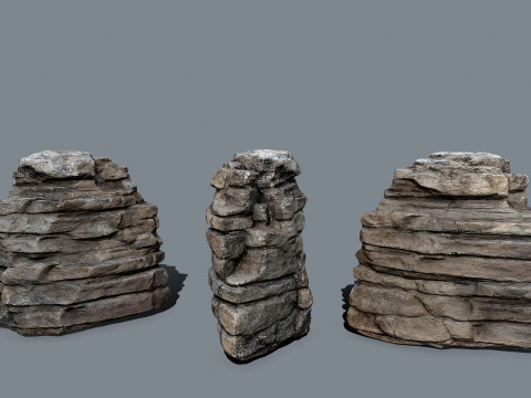 Desert rocks 3D Model