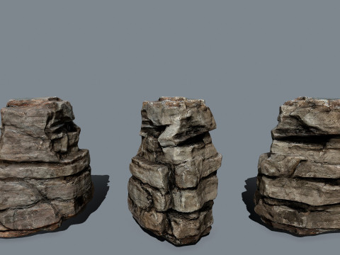 Desert rocks 3D Model