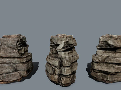 Desert rocks 3D Model