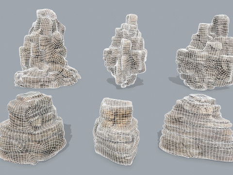 Desert rocks 3D Model