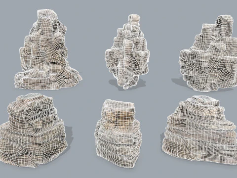 Desert rocks 3D Model