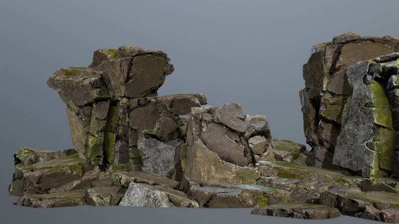 Cliff rocks 3Dモデル .c4d .max .obj .3ds .fbx .stl .blend 