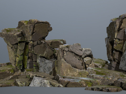 Cliff rocks 3D 모델