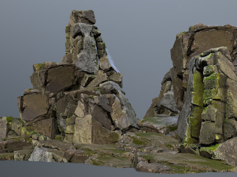 Cliff rocks 3Dモデル