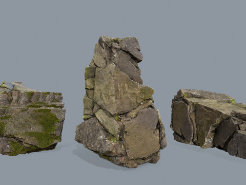Cliff rocks 3Dモデル