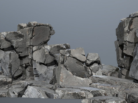 Cliff rocks 3D Model