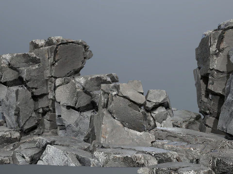 Cliff rocks 3D Model